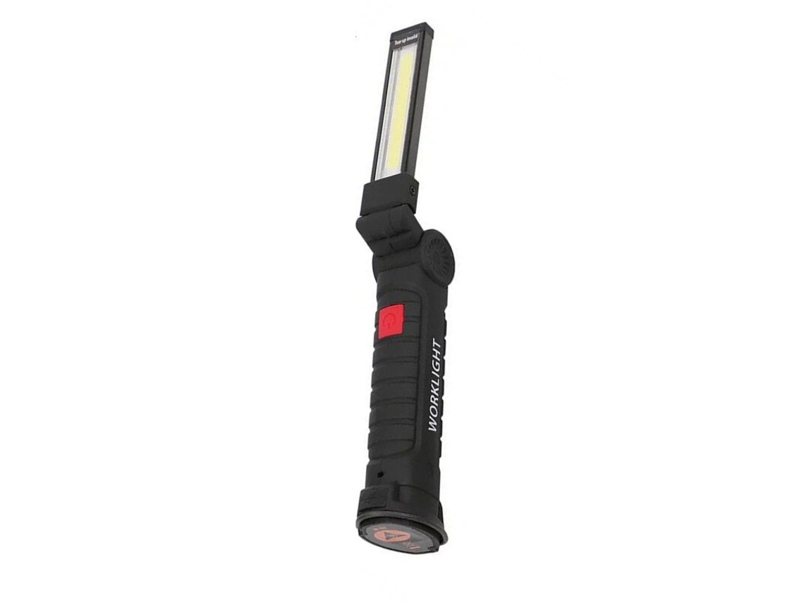 Set 1 - [Batería 18650 integrada] Juego de luces de trabajo plegables multifuncionales Bikight COB LED, linterna LED recargable por USB, mini linterna