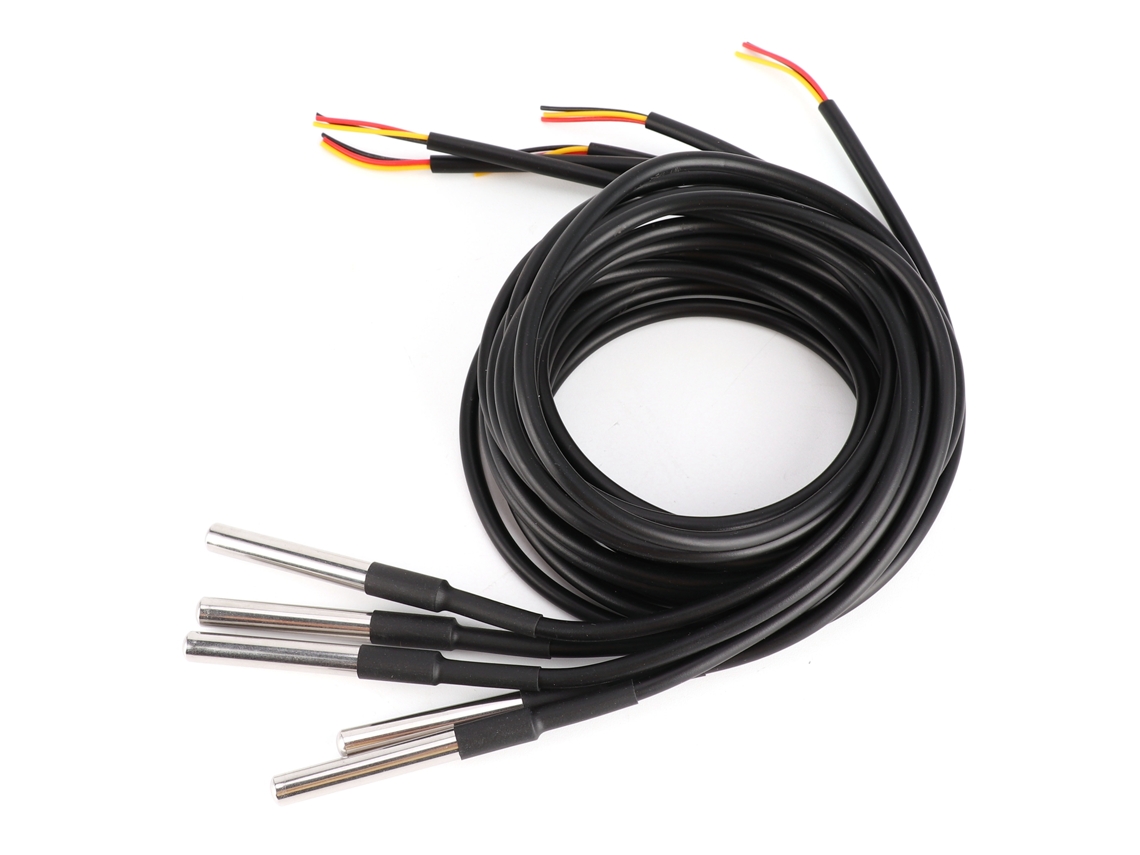 2026dz-5 Piezas Sonda de Temperatura Sensor Acero Inoxidable Cable Termómetro