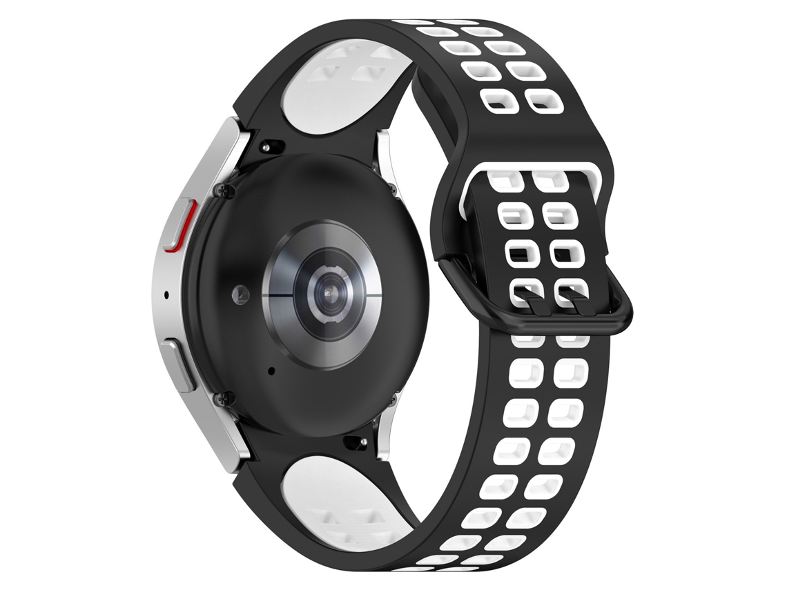 Correa Para Samsung Galaxy Watch 7 40 Mm/watch 7 44 Mm Correa De Silicona Bicolor (negro/blanco) Gertiz