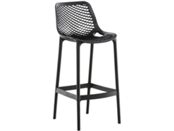 Taburete de bar exterior Air negro CLP
