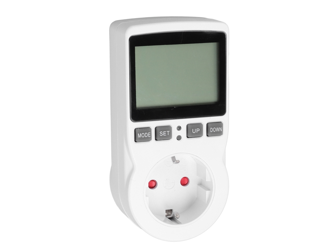Termostato digital enchufable con sensor interno multifuncional