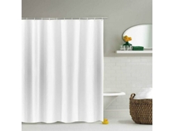 Cortina de Ducha Extra Larga, Antimoho, Impermeable, Blanca 180x220 cm JEIIBRZUI