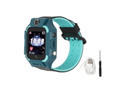 Ats-reloj Teléfono Infantil Con Pantalla Táctil Hd Gps Sos Impermeable Llamada Video Y Podómetro Azul