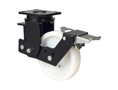 Rueda giratora placa fr.10hlsbfn200-ftb suspension nylon blanco extraf.bolas ALEX