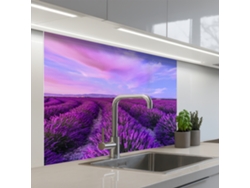 Salpicaderos De Cocina Lavanda - Violeta - Flores - Naturaleza 100x80 Cm
