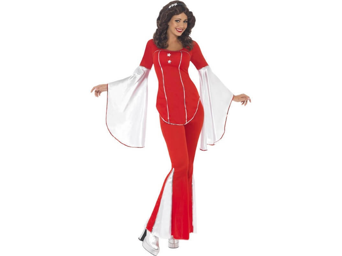 Disfraz de Mujer DISFRAZZES Disco Super Trouper Rojo (Talla: S - 36/38)