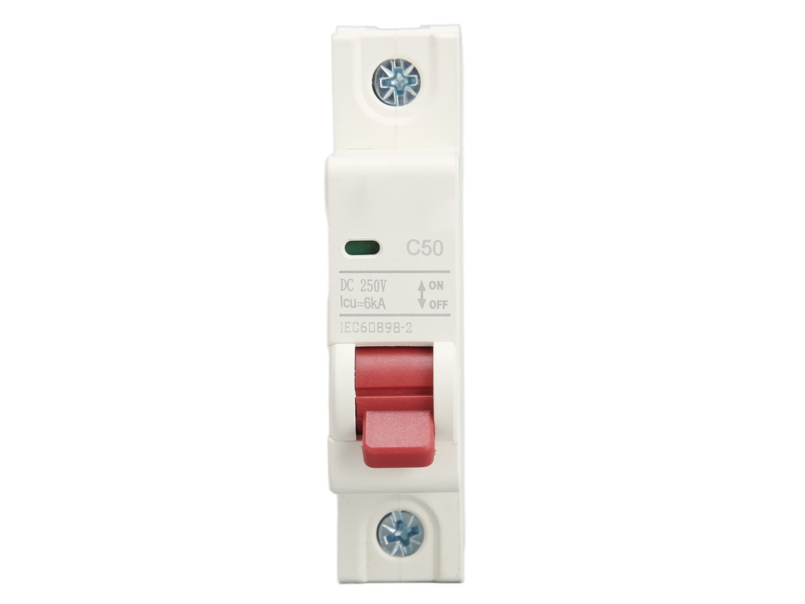 Yncm2026-disyuntor De Circuito Dc 1p 50a 250v 6ka Protección Contra Sobrecarga Interruptor De Seguridad Miniatura