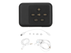 Reproductor De Mp3 Deportivo Impermeable Clip Portátil Reproductor De Música Hifi Estéreo Con Reducción De Ruido Negro