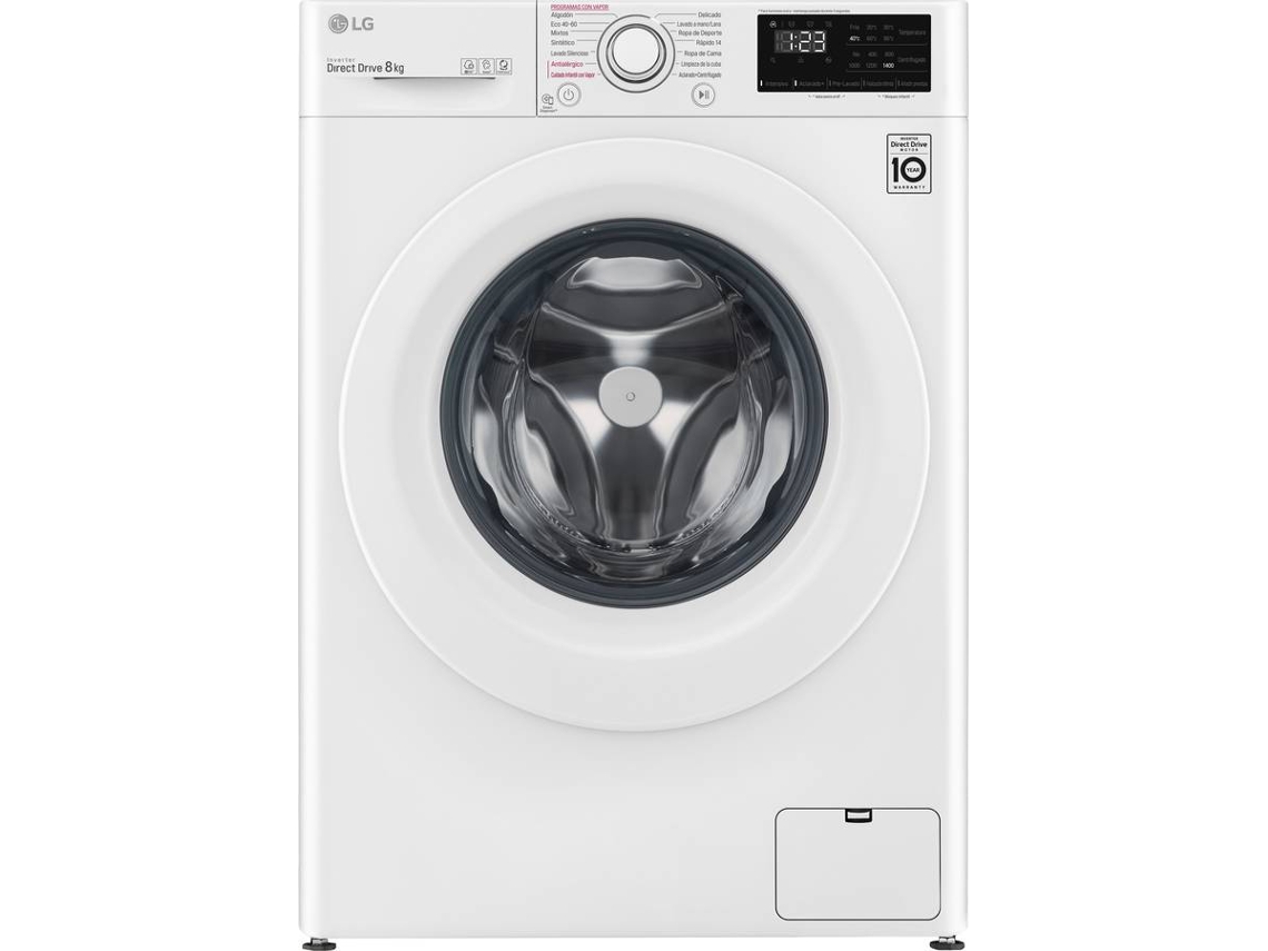 Lavadora LG F4WV3009S3W (9 kg - 1400 rpm - Blanco)