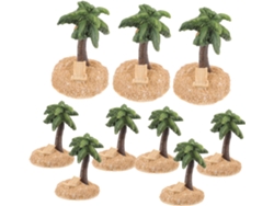 10 Piezas De Adornos De Resina Para Árboles De Estilo Tropical, Micropaisajes.