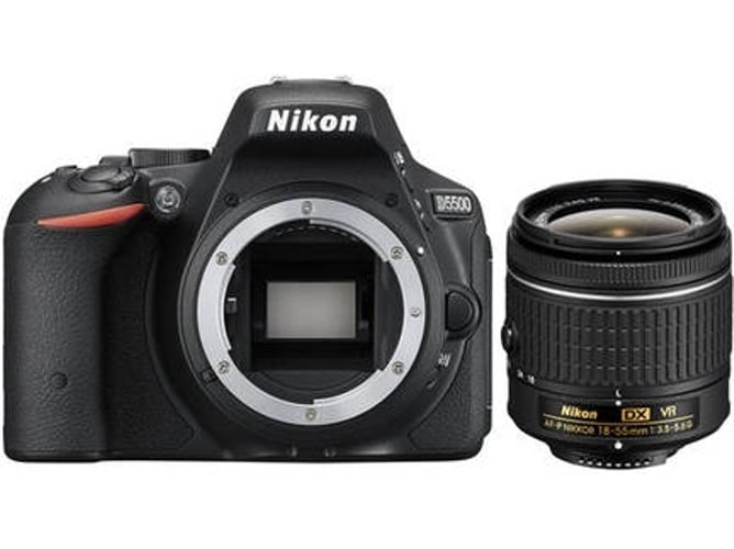 Kit Cámara Réflex NIKON D5500 + AF-P 18-55mm VR (Negro - 24.2 MP - Sensor: DX - ISO: 100 a 25600)