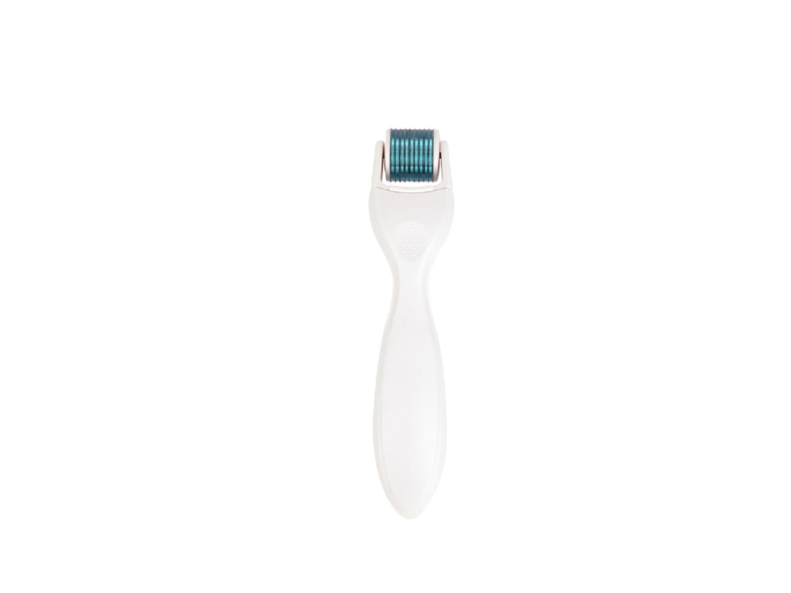 Rodillo facial con cabezales reemplazables, herramienta exfoliante para el cuidado de la piel con microdermoabrasión y microagujas Yunzii