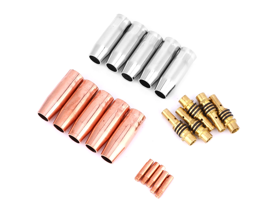Kit De Consumibles Para Antorcha Mig 15ak: Boquillas De Gas, Puntas De 0,8 Mm Y Soportes (20 Unidades)