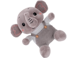 Elefante de peluche de dibujos animados para niños, tamaño pequeño, juguete de algodón suave y esponjoso.