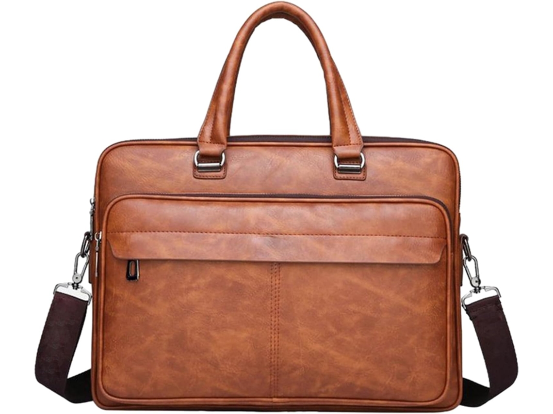 Bolso De Mano De Cuero Para Portátil, Resistente A Salpicaduras, Para Adultos, Elegante Y