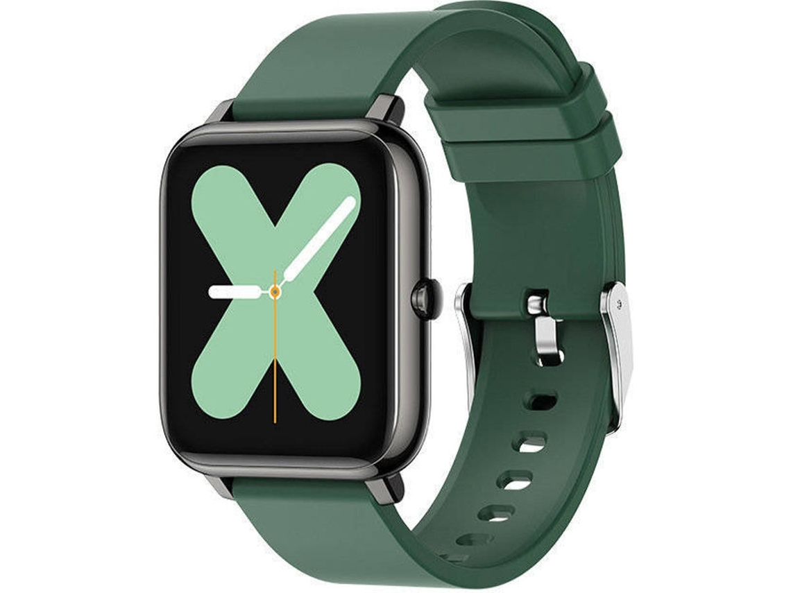 Reloj deportivo Bestvite con IP67, resistente al agua, llamadas, SMS, mensajes, podómetro, para Android e iOS, color verde.