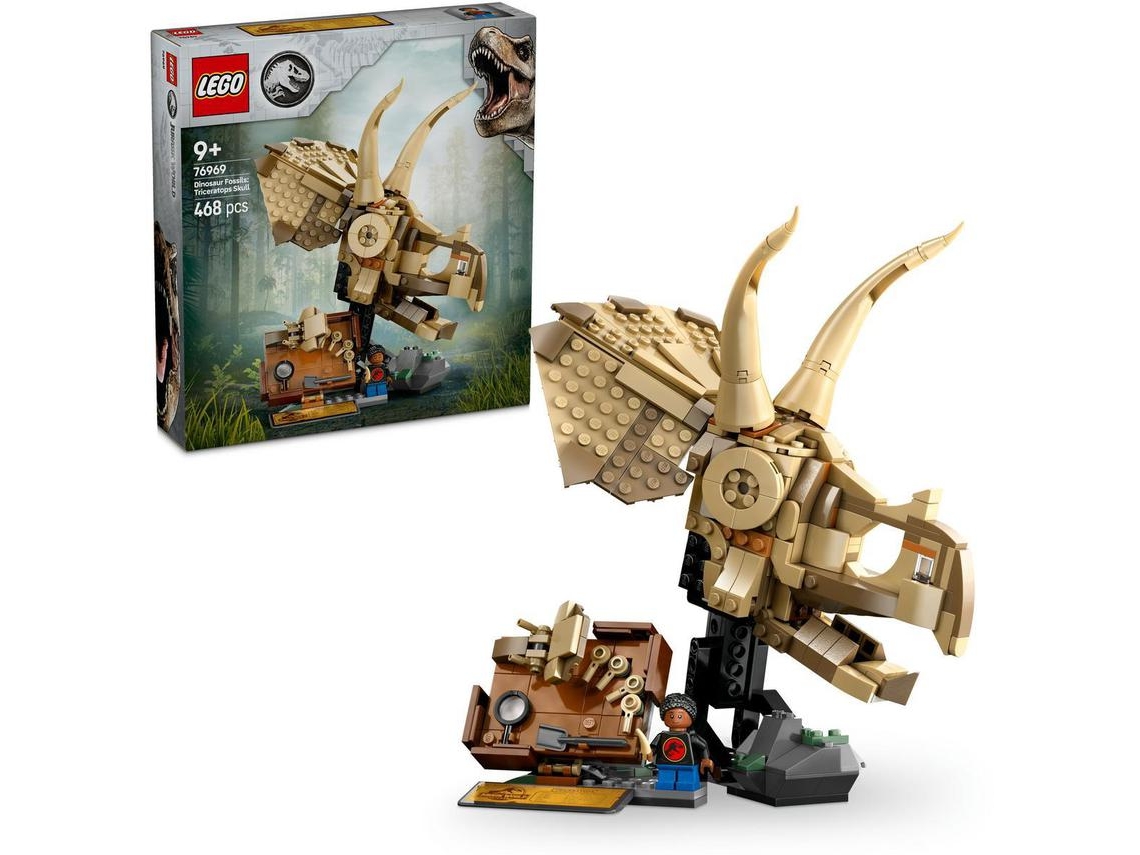 Universal 76969 fósiles de dinosaurios: cráneo de Triceratops