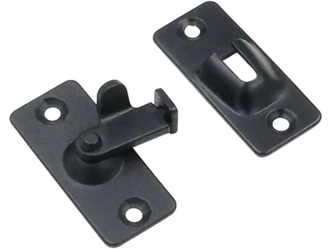 Cerradura De Puerta Plateada/negra Pestillo 90 G, Seguridad, Fácil Instalación, Resistente, Corrosión