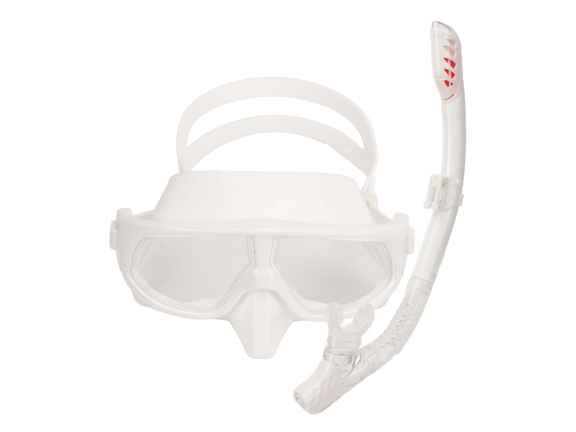 Equipo Profesional De Snorkel Con Gafas Antivaho, Antifugas Y De Visión Amplia Para Un Ajuste Cómodo - Blanco