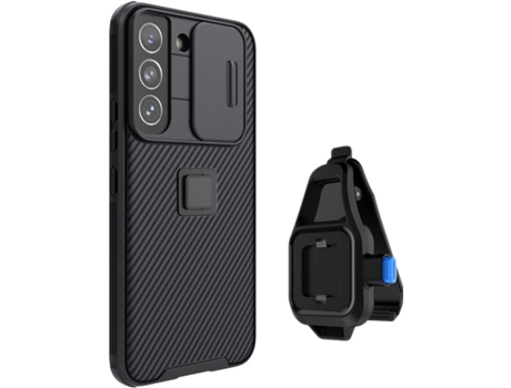 Funda + Soporte de Cintura Samsung S22 Plus Nillkin Camshield Negro
