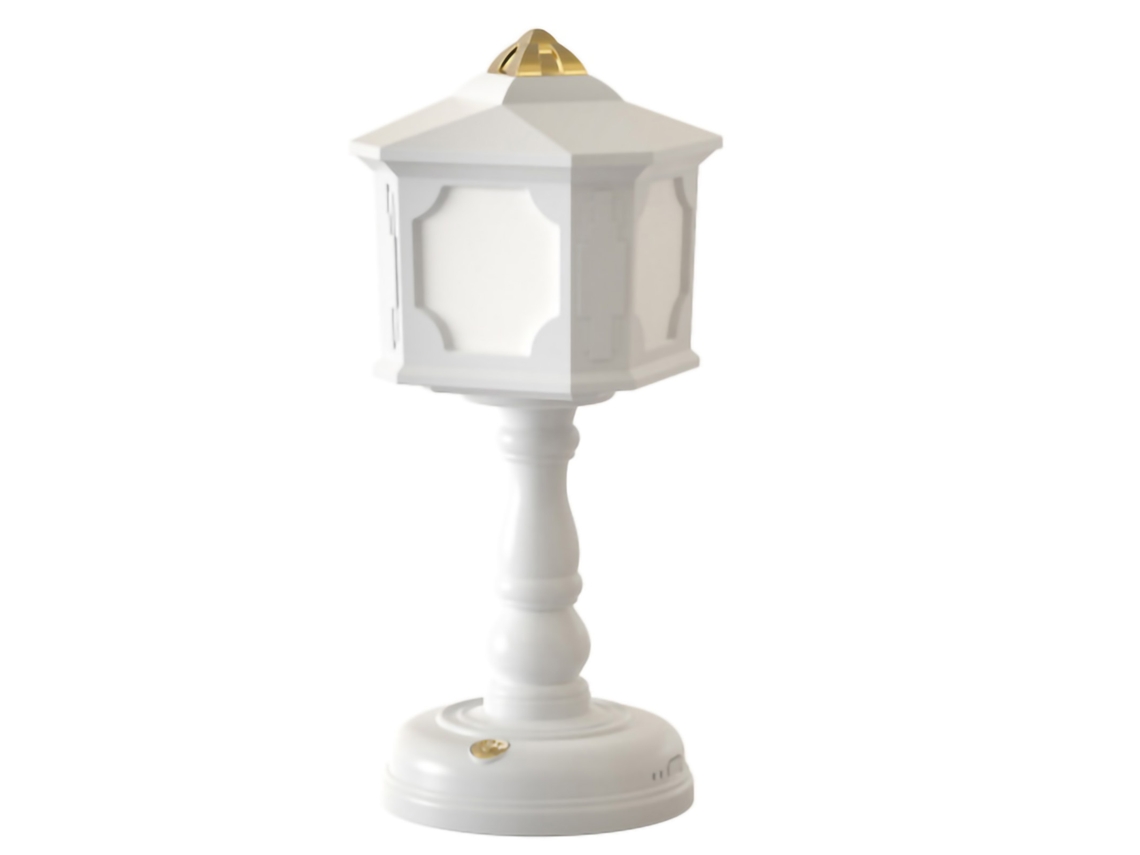 Lámpara De Noche Estilo Retro, Mesa, Mesilla Noche, Carga Usb, Táctil, Tres Temperaturas Color Para