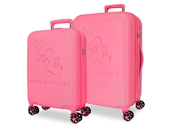 Juego de maletas Disney Traveling with Minnie color fucsia (44x65x26cm, 95l)