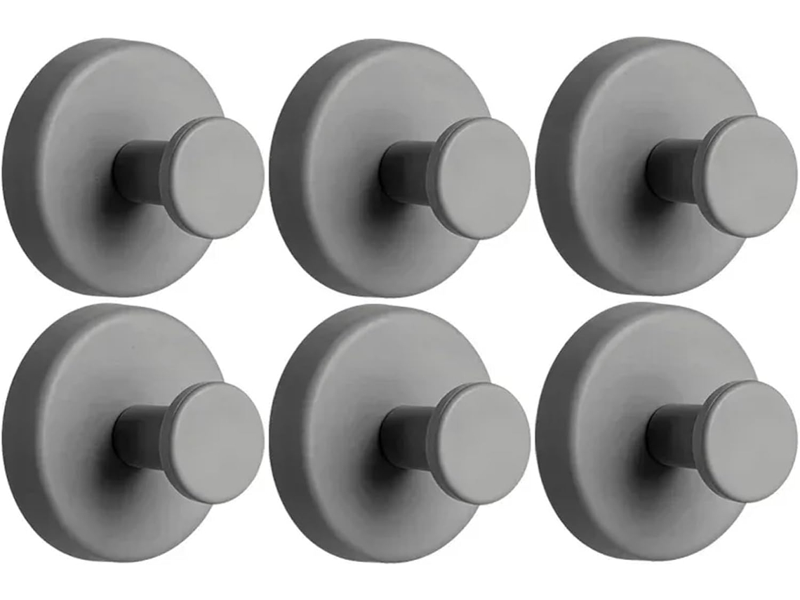 Topbathy Gancho De Pared Color Gris Para Ducha, Fácil Instalación