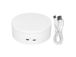 Plataforma giratoria motorizada de 360 grados para la exhibición de productos pequeños, 3 kg de diámetro, 13 cm.