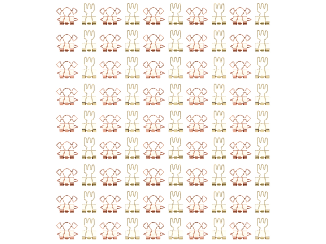 100 Clips De Encuadernación Metal Force Strong Con Forma De Flecha Y Horquilla Para Documentos De Estudiantes