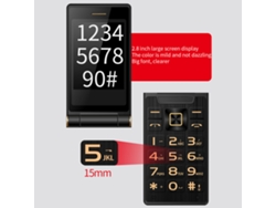 Teléfono Plegable Para Personas Mayores, 3 Pulgadas, Doble Sim, Doble Pantalla, Batería De 5900 Mah, Linterna Led.