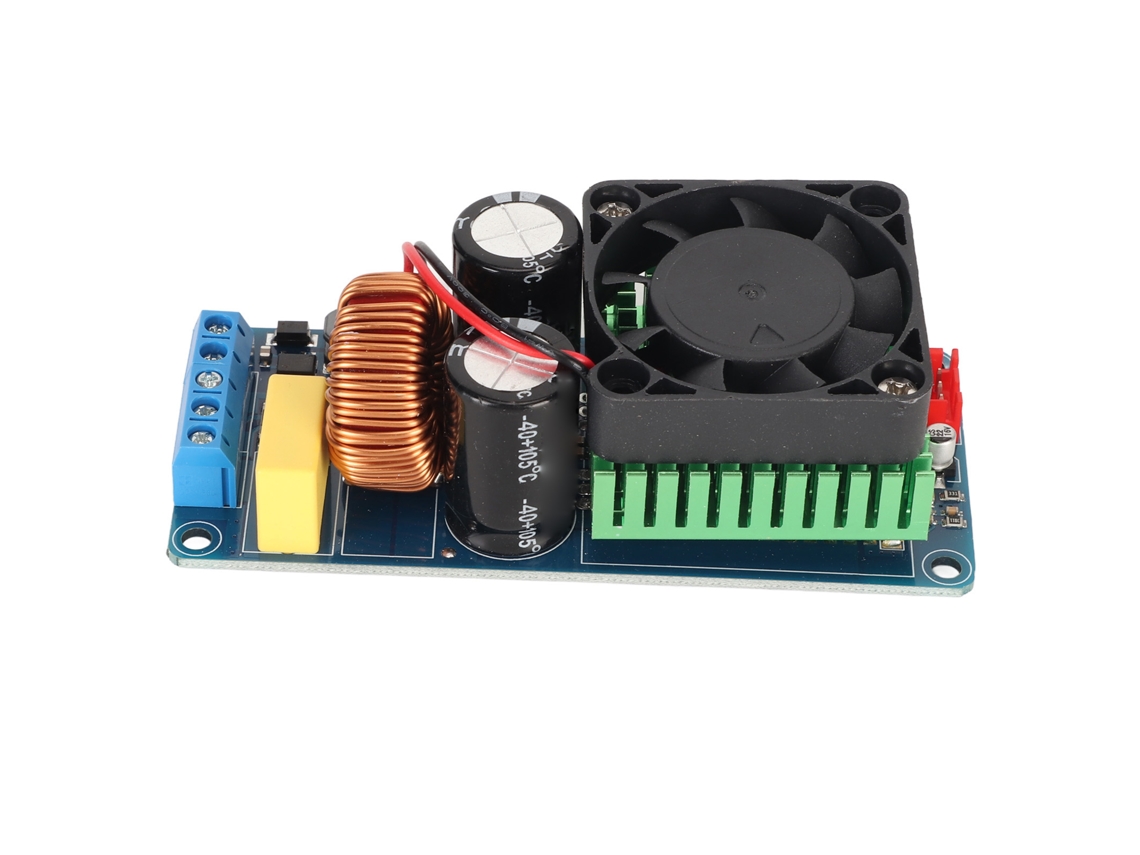 Placa Amplificadora Digital Hifi Monocanal Irs2092s De 500 W Con Disipador Para Sistemas De Audio Diy.