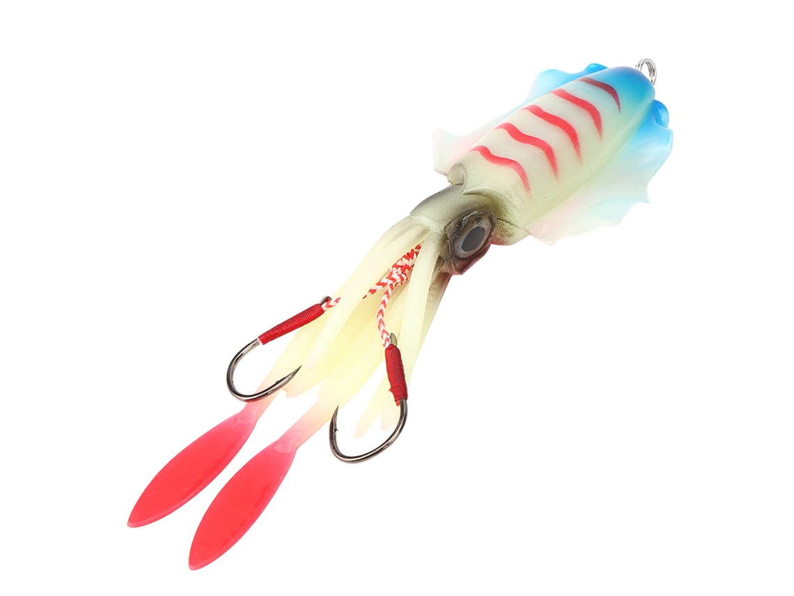 Señuelo Artificial De Calamar Luminoso Ty-08 Rosa, Cebo Para Pesca Con Anzuelo, Accesorio De Pesca