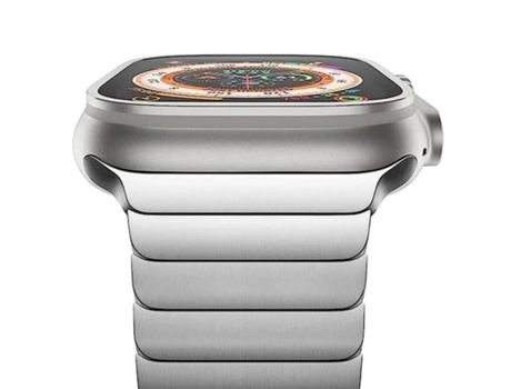 Pulsera De Titanio De Acero Inoxidable Para Apple Watch Series 5 44 Mm Grey