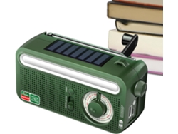 Radio Portátil Am/fm | Linterna Solar Resistente A La Intemperie