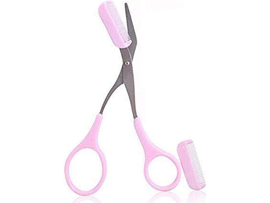 Tijeras para peine de cejas, ayuda para hombres y mujeres. JEIIBRZUI