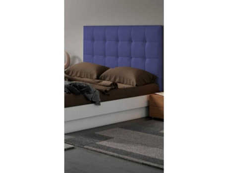 Cabecero DECORQUALITY Canadá (Azul - Polipiel - 105 x 70 cm)