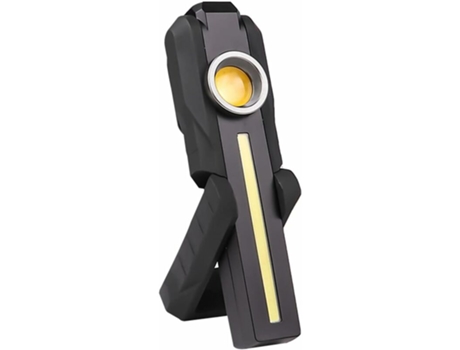 Potente linterna LED recargable por USB, luz de trabajo plegable con detección UV, linterna portátil ligera con base y gancho para el hogar, taller...