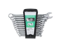Conjunto de Chaves Spanner e Wrench 12pcs Aço 45 de alta dureza | S/MARCA