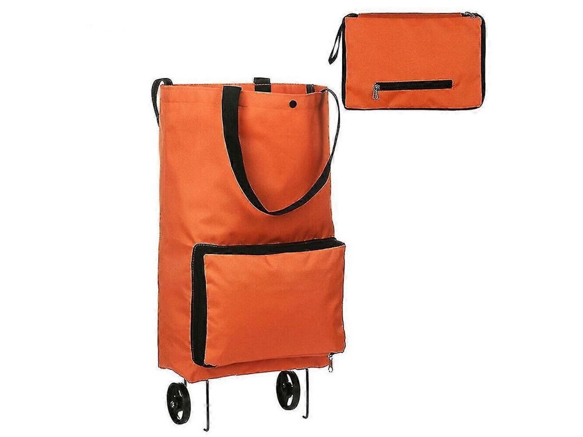 2026-carrito De Compras Plegable Portátil Con Ruedas Y Gran Capacidad Para Supermercado