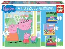 Puzzle EDUCA Progresivos Peppa Pig (Edad Mínima: 3 Años - 0 Piezas)
