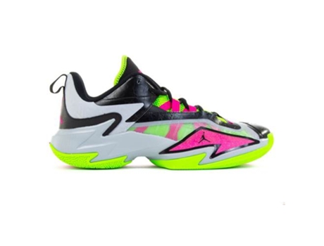 Zapatillas Deportivas NIKE Jordan Westbrook One Take 3 (Verde Claro, Rosa, Negro - Material Sintético, Tejido- 46)