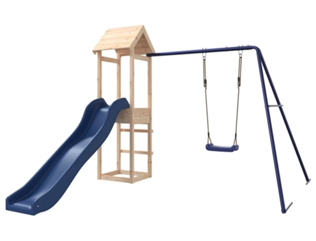 Parque Infantil De Exterior VIDAXL Marrón Madera
