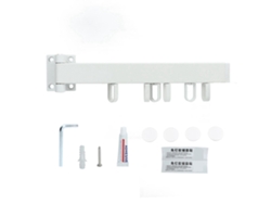 Tendedero Plegable Retráctil De Pared, Ahorra Espacio, Blanco, 30 Cm