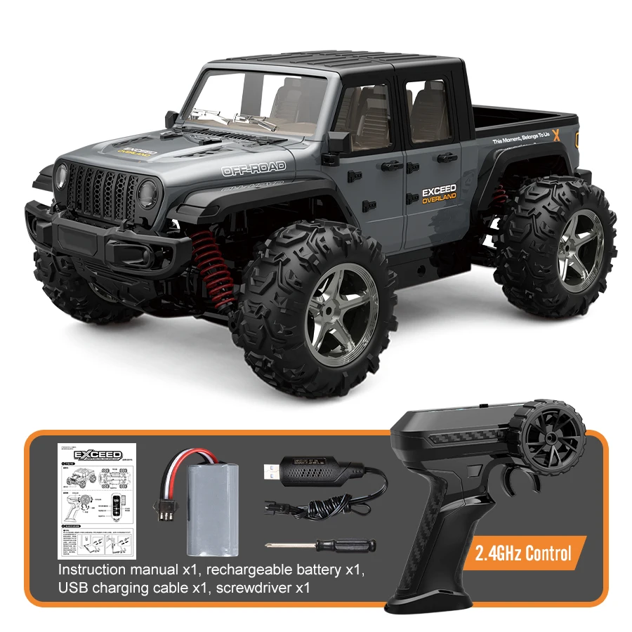 (gris) Alta Velocidad Rc Racing Quad Escalada Rc Suv Modelo