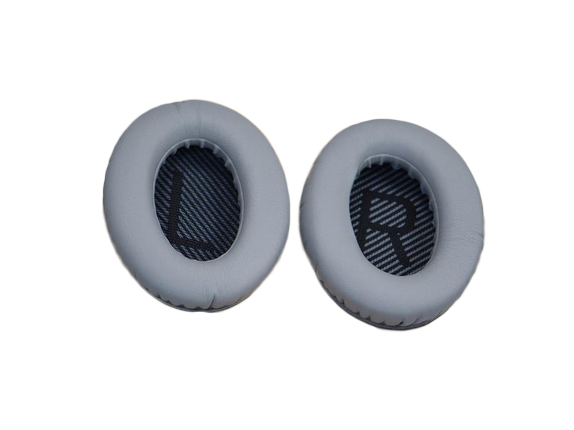 Almohadillas para auriculares Bose QC 35 II, esponja suave, negro/gris