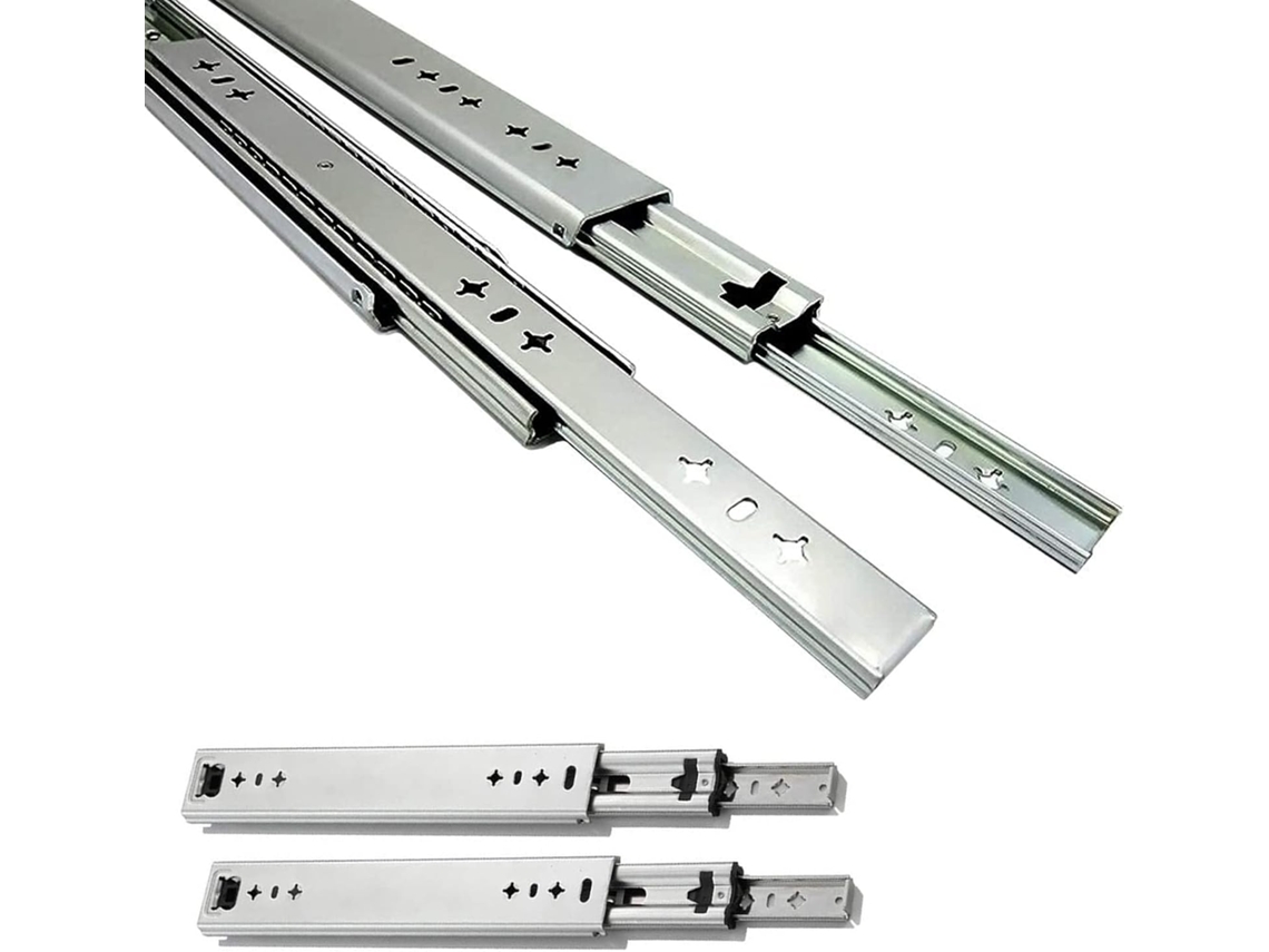 Guías Deslizantes Par De Extensión Completa 10 Pulgadas 250 Mm Industriales Longitud 1500