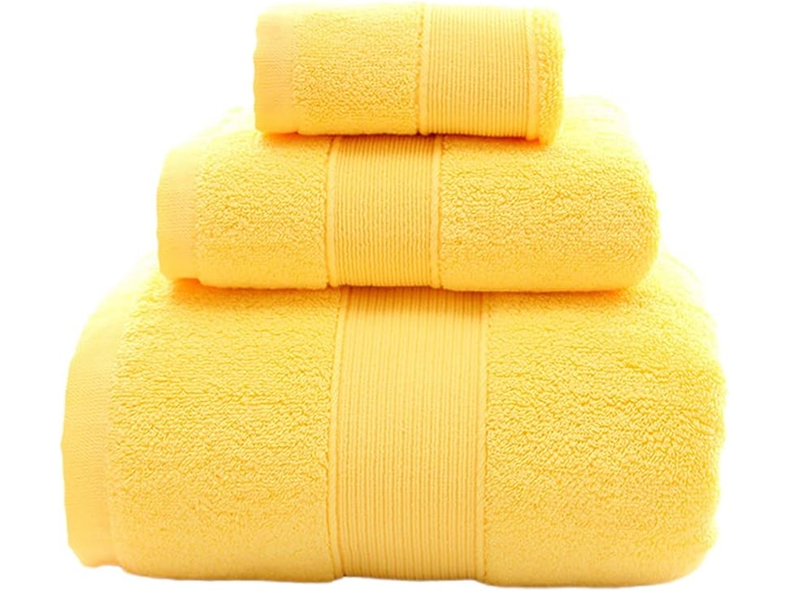 Juego De 3 Toallas De Baño, Toallita Facial, Toalla Cuadrada Transpirable Y Absorbente.