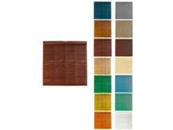 Persiana De Madera Alicantina Con Polea Metálica - Estor Enrollable Para Ventanas, Puertas, Salón Nogal (barnizada) 80 X 220 Cm