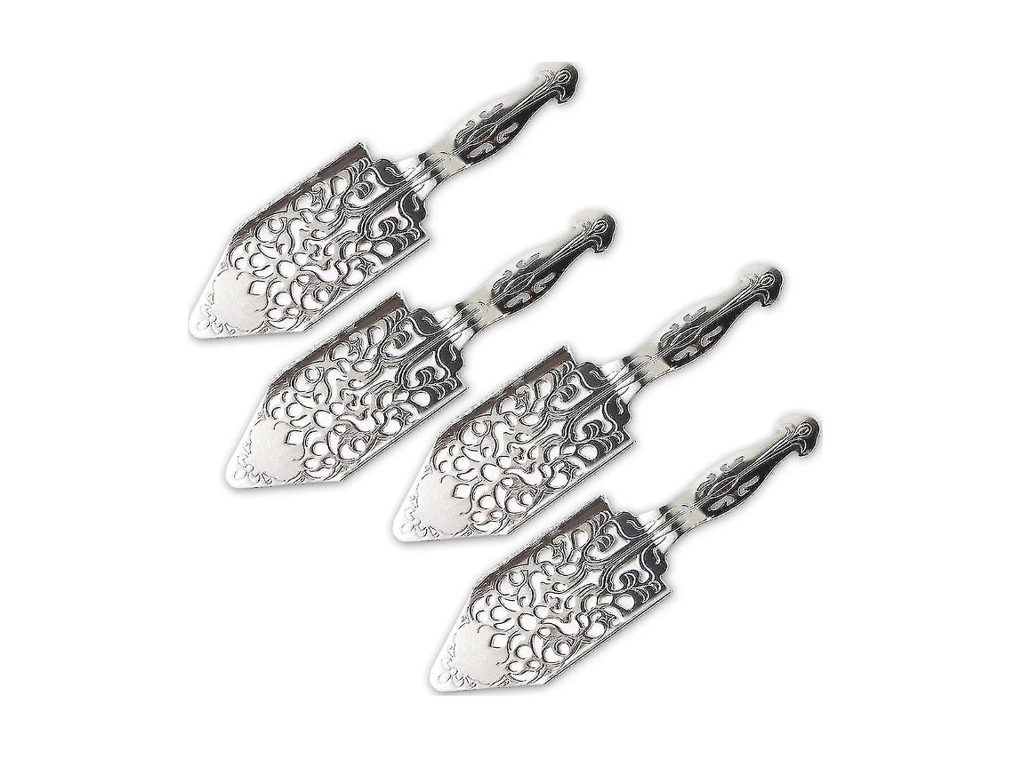 4 Cucharas De Absenta De Acero Inoxidable 304 Con Diseño Clásico Hueco Para Bar Vintage Y Fiesta