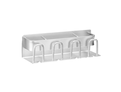 Soporte para cepillo de dientes, estante de almacenamiento de pasta de dientes eléctrico montado en la pared